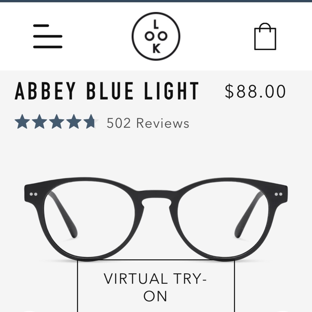 LOOK blue light glasses - ABBEY/Crimson